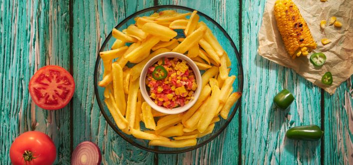 Grip' n dip z dipem z grillowanej kukurydzy