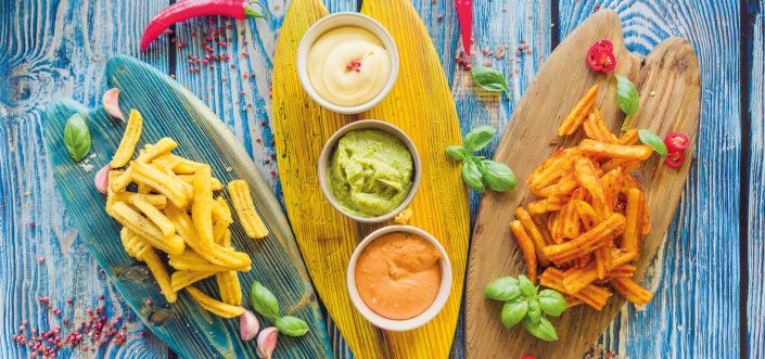 Aviko Wavy Blends z trzema 5-minutowymi dipami